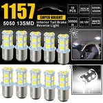 10X 1157 BAY15D 13-SMD Led Tail Brake Stop Turn Signal Parking Light Bulbs White. Fixed Price $9.96.