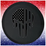 Funny Spare Tire Cover American Flag Patriot Skull Punisher Fits Jeep Camper Rv. Fixed Price $59.95.