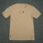 Fox Shirt Mens Medium Brown Tan Flexair Short Sleeve Crew Pullover Racing. Fixed Price $24.00.