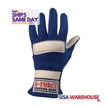 G-force GFR4101XSMBU Sfi 3.3/5 Blue Nomex Driving Gloves Pair Performance Par. Fixed Price $79.11.