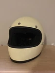 Biltwell Gringo Motorcycle Helmet Gloss Cream Off White Size Large. Fixed Price $50.00.