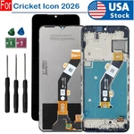 For Cricket Wireless Icon 2026 Lcd Display Touch Screen Digitizer Assembly Frame. Fixed Price $31.34.