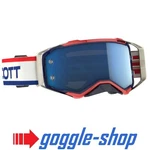 Scott Prospect Motocross Mx Goggles Retro White / Blue Chrome Lens. Fixed Price $134.28.