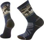 Smartwool Hike Light Cushion Mountain Moose Crew Men's Hiking Socks, Deep Navy,. Fixed Price $25.00.
