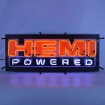 Hemi Powered Neon Sign With Backing -- 5HEMBK. Fixed Price $469.99.