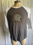 Indian Motorcycle Raglan Shirt Men Xl Lucky Brand 3/4 Sleeves Gray/white. Fixed Price $18.88.
