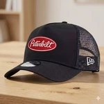 Peterbilt Logo Embroidered Trucker Hat - Black Mesh Back Semi Driver Cap. Fixed Price $24.87.
