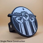 Hold The Line Trailer Hitch Cover. Fits 2" Receivers. Custom Color Combinations.. Fixed Price $36.00.