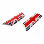 2PCS Black Uk Flag Interior Door Pull Covers For Mini Cooper R55 R56 R57 R58 #8. Fixed Price $28.55.