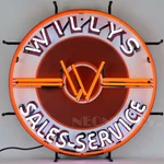 Neonetics Willys Sales Service Logo Sign 5JEEPW. Fixed Price $670.40.