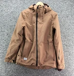 Ride Outerwear Division Hooded Jacket Mens Tan Sz Full Zip Pockets. Fixed Price $18.00.