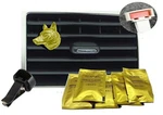 A66 Wolf Head Gold Colour Pewter Air Freshener Fits On Vent Clip Kit. Fixed Price $21.50.
