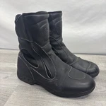 Sidi Motorcyle Boots Men Us 7.5 Eu 41 Black Leather Side Zip Riding Touring. Fixed Price $57.60.