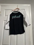Biltwell Women's 1985 Raglan T-shirt Black/white Sz Small. Fixed Price $19.99.
