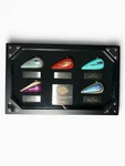 Harley Davidson Mini Gas Tank Set Glass Display Case - Villa Ridge, Mo. Fixed Price $34.99.