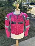Icon Overlord Sport Bike Sb 1 Jacket Size Lg Pink Ladies Mint Condition Like New. Fixed Price $169.00.