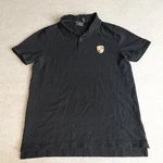 Porsche Mens Polo Shirt Medium Black Solid Embroidered Official Herren. Fixed Price $49.90.