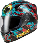 Fly Racing 73-8387S Revolt Space Creep Helmet Light Blue /black/red Small. Fixed Price $199.95.