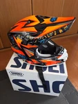 Shoei Vfx-wr Black Orange Off Road Mx Helmet W/ Box Bag Excellent Japan. Fixed Price $495.00.