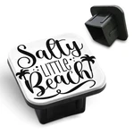 Travel Trailer Hitch Cover Beach Slogan With Palm Tree 2" Tow Plug. Fixed Price $15.84.