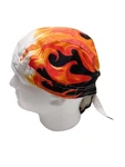 Zan Headgear Doo Rag Flames Motorcycle Biker Wrap Skull Cap. Fixed Price $11.99.