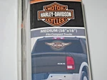 Harley Davidson Wings Motorcycle Bike Rear Window Graphic Sticker Decal 2011 Nib. Fixed Price $24.90.