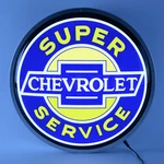Chevrolet Service 15" Slim Backlit Led Wall Mount Lighted Sign Neonetics 7CHEVS. Fixed Price $209.99.