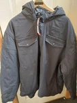 Snap On Tools 2025 Adams Padded Black Beauty Jacket Mens 3XL - Zip Off Hoodie. Fixed Price $125.00.