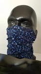 Nwt Schampa Doo-z Headwrap Headband Facemask Neckband Blue Mini Flames DZ01-28. Fixed Price $14.95.