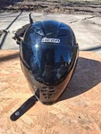 Icon Airflight Gloss Motorcycle Helmet / Blacked Out. Fixed Price $130.00.
