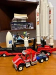 Siku 4016 Peterbilt Heavy Truck Mount & Satellite Rocket Set, Used. Fixed Price $132.53.