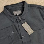 Slate & Stone Mens Medium Navy Denim Twill Overshirt Long Sleeve Button Up. Fixed Price $39.99.