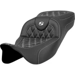 Saddlemen Road Sofa Extended Reach Seat White Lattice Stitch For 08-23 Touring. Fixed Price $623.00.