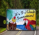 It's 5' Clock Somewhere Happy Hour New Trailer Hitch Cover Plug 2 Receivers. Fixed Price $49.99.