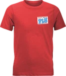 Fly Racing Youth Graffiti Tee Red 354-0415YL. Fixed Price $36.20.
