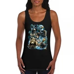 Wildlife Collage Women's Tank Top Animal Nature Lovers Wolf Moose Forest. Fixed Price $15.99.