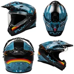 New Fly Racing Trekker Conceal Kryptek Blue Slate Dot Ece Motorcycle Helmet. Fixed Price $239.95.