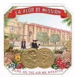 Cigar Box Label Vintage Outer C1910 Flor De Mission California Scene Embossed. Fixed Price $7.95.