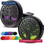 Royaroma 2PCS Tree Of Life Car Diffuser Aromatherapy Essential Oil Black Stainle. Fixed Price $21.92.