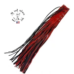 Motorcycle Red/black Brake Clutch Lever Covers, Natural Leather, Fringed. Fixed Price $24.60.