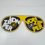 Rare Vz Von Zipper Sunglasses Eyewear Advertising Window Cling-on Sticker 24". Fixed Price $19.33.