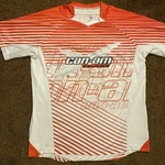 Can-am Team Racing Powersports Shirt Men Medium Canam Rotax Orange White. Fixed Price $15.99.