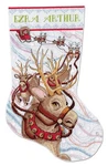 Design Works Crafts Reindeer Ride Counted Cross Stitch Stocking Kit. Fixed Price $25.59.