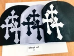 Triple Crosses Hat Beanie Acrylic Cap Cold Stretch Warm. Fixed Price $9.44.