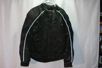 Tourmaster Pivot 2 Padded Motorcycle Jacket Black Racing Size Large 44 Safety. Fixed Price $69.99.