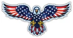 Usa Flag Eagle Car Bumper Sticker Decal Id: 10 ''sizes''. Fixed Price $5.15.