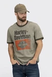 Harley Davidson Heritage Sign Graphic Ringer Tee Shirt Sz Motorcycles. Fixed Price $19.99.