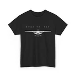 Born Fly Aviator Shirt, Airplane Flight Lovers Pilot Men T-shirt. Fixed Price $20.99.