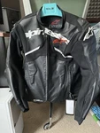 Alpinestars Atem V5 Leather Jacket 38US Black/white Small. Fixed Price $425.00.