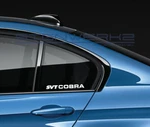 Svt Cobra Decal Sticker Logo Euro Racing Mustang Ford Gt Nascar Pair. Fixed Price $11.89.